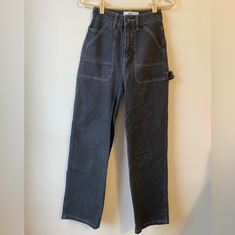 Twik High Rise Women's Jeans in Charcoal